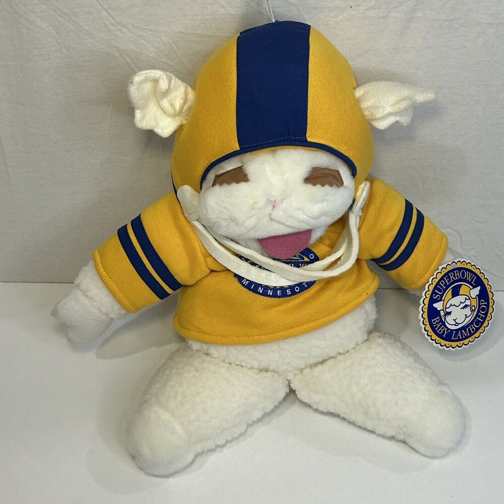 Super Bowl XXVI Minnesota 1991 Lamb Chop 19" Hand Puppet